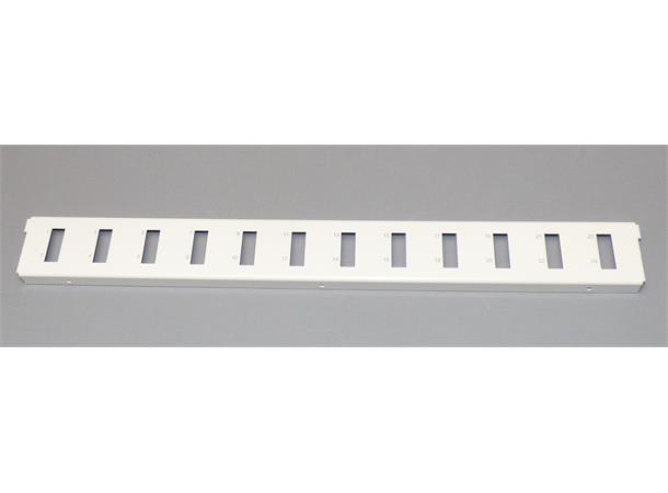 12xSC-Duplex Adapterplate Serie-E Hvit SC Frontplate til varenr 604020